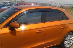 Дефлекторы окон (ветровики) Seat Leon III (5F) Hb 2012 EuroStandard (Сеат Леон) Кобра Тюнинг